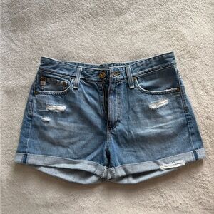 AG Adriano Goldschmied Light Blue Jean Shorts